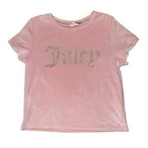 Juicy Couture Light Pink short Sleeve crop top